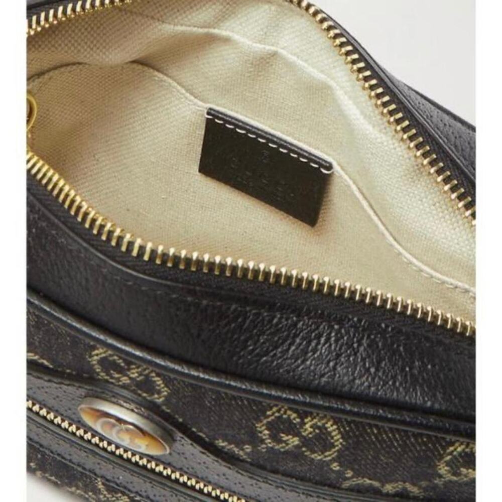 GUCCI Ophidia GG logo denim leather camera crossbody bag - Picture 8 of 8